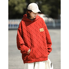 XZ213-JK6605-P70控88港风小众设计感秋季潮牌宽松休闲连帽卫衣，男装卫衣，星座213