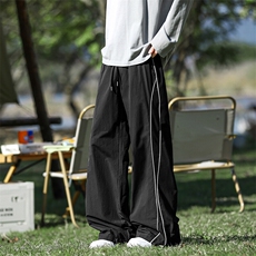 春款热卖货足裤子休闲美式宽松长裤潮流阔腿伞兵工装裤K702TP45，男装休闲裤，电商A102B
