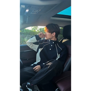 秋季设计感美式休闲男女宽松休闲百搭高级感卫衣W4695-特价P44图片