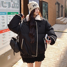 高级感超好看小香风黑色短款羽绒服女冬2024年新款设计感小众外套，女装羽绒服，2C125