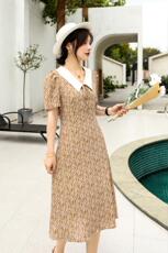 碎花连衣裙爆，女装连衣裙，卡娜品位