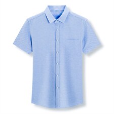 夏季2023新款短袖衬衫男士商务修身休闲上衣衬衣潮流，男装衬衫，电商B212（原钱塘6029）