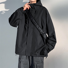 新款连帽冲锋衣夹克男中性风潮流休闲外套JK2365-P65，男装夹克，星座717