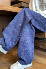 ！2025秋冬新款男士潮牌破洞休闲直筒裤情侣卫裤WK2101特P45，男装休闲裤，电商B220