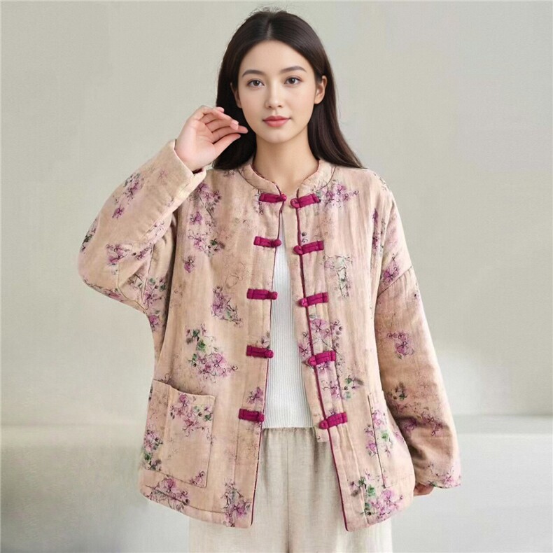 2025冬装新款修身保暖时尚菱形格连帽个性女士棉服外套,女装棉衣/棉服,江忆布依