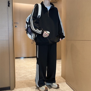 现货套装 2026春季新款男士休闲大码卫衣运动裤外套上衣TZ595图片
