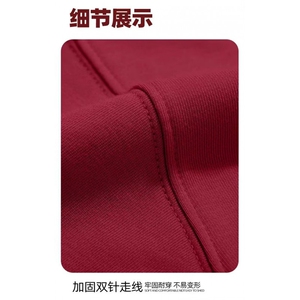 1506-1/WG431/P28韩版新款圆领宽松上衣港风潮流本命年红色卫衣图片