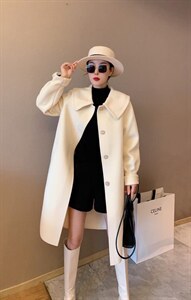 韩版长款大衣图片
