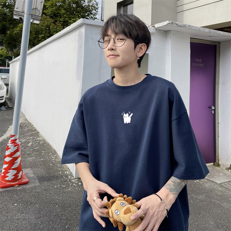 230g重磅纯棉!夏季短袖t恤男半袖男NT196-特P19控38,男装T恤,电商B367