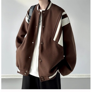 J9919-P60美式潮流韩版宽松时尚情侣棒球服夹克图片