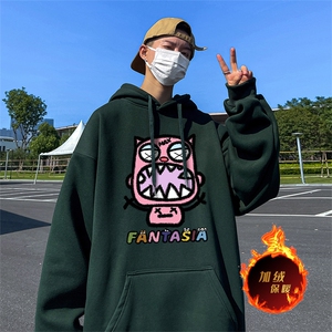 500克重磅秋冬美式加绒加厚卫衣外套 DL1539常规特P35绒特P40图片