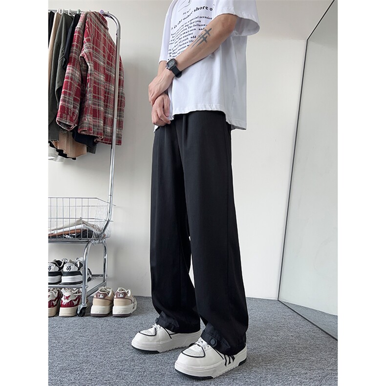 港风大码宽松长裤直筒裤休闲裤西裤A014-DY25019-P40控58,男装西裤,电商A014