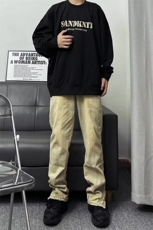 B221美式ins高街小众加绒牛仔裤LK22042-P60控78加绒P75控98，男装牛仔裤，电商B221