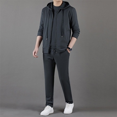 AFW188111216加厚毛料精品男士运动套装三件套主题长期款稳定，女装套装/套裙，钱塘207-3