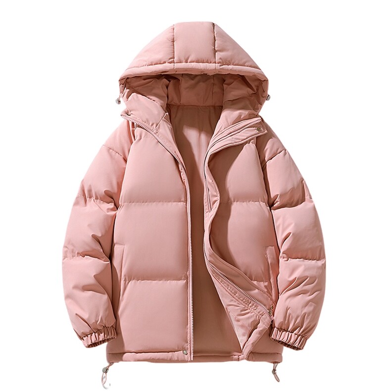中性风秋冬新款棉衣外套纯色连帽面包服保暖加厚A436-1277-P60,男装棉衣,电商A436