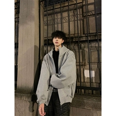 有货~秋冬美式廓形重磅硬挺连帽卫衣开衫外套男WY8836-P65加棉75，男装卫衣，星座1004-3