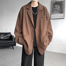 8XL-M肌理感西服美式休闲西装外套男复古痞帅高级感衣服XF002P85，男装西服，电商B312