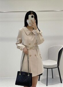2921新品英伦风短款风衣图片