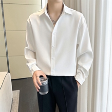 B216CS365P552025秋装新款男士长袖衬衫V领衬衣轻熟风，男装衬衫，电商B216（原B302）