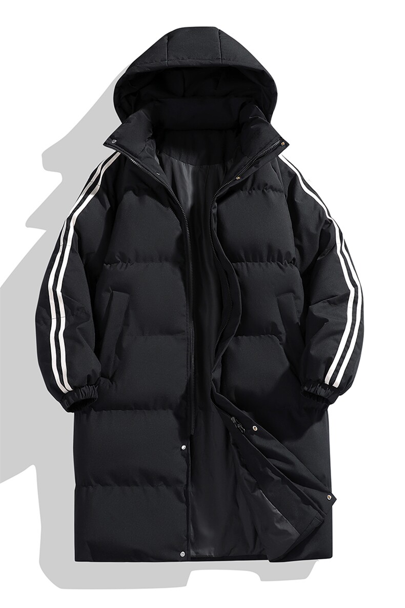 秋冬季高品质条纹长款防寒户外棉服棉衣外套Tide棉袄HZ8818-P108,男装棉衣,星座610B-1