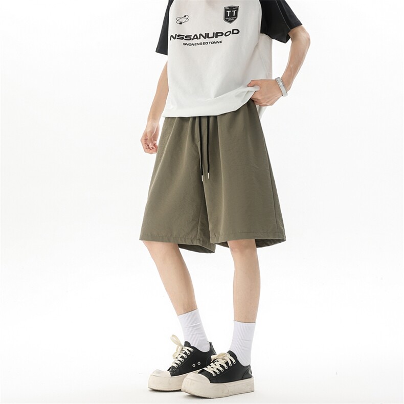 8XL-M冰丝凉感短裤特大码纯色休闲中裤子沙滩五分裤DK1307/特P28,男装牛仔裤,电商B238