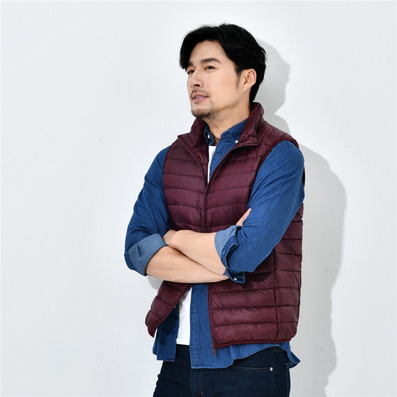 新款爸爸装中老年加肥加大羽绒服背心马甲穿220斤5063-9001,男装羽绒服,星座304A-1