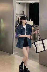 网红款中袖牛仔外套,其它,转角爱尚