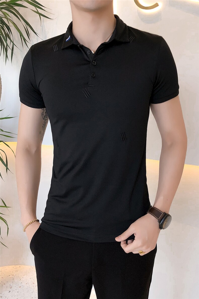 19夏新款潮男polo衫休闲百搭短袖韩版修身打底衬衫102A-PL06,男装Polo衫,星座419（原A233）