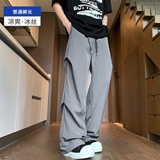 灰色普通裤长