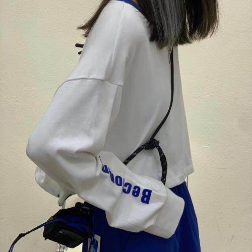 领口撞色卫衣，女装卫衣/绒衫，Queena PHoebe