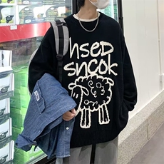 青春流行ins毛衣圆领秋季套头休闲长袖文艺针织衫男M817-P37，男装针织衫/毛衣，星座512-2