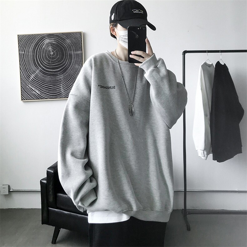 W33 情侣印花圆领秋冬卫衣 常规P28 加绒P38 S-5XL 支持定制图片