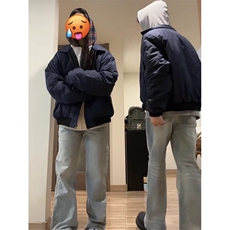 现货美式秋冬藏青色夹克外套男女J505-常规特P40，男装夹克，星座1505