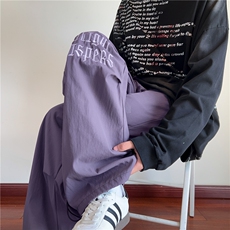 秋季新款潮流字母刺绣设计百搭宽松休闲裤B315-K25472-特p35控68，男装休闲裤，电商B315