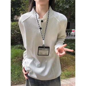春秋新款韩系双拉链外套男士学院风情侣上衣港风百搭卫衣潮流夹克图片