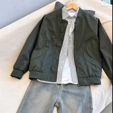 2402-P36美式休闲痞帅棒球服夹克情侣春秋季潮牌，男装夹克，电商B323A