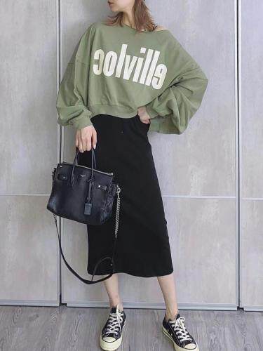 新品一字肩卫衣，女装卫衣/绒衫，G7V7