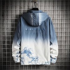 渐变夹克男2021宽松韩版潮牌春秋季连帽防风外套DS857TP65，男装夹克，电商A102
