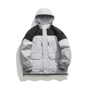 新款港风棉服大口袋宽松时尚港风青少年棉袄外套MY9305-1P-95图片