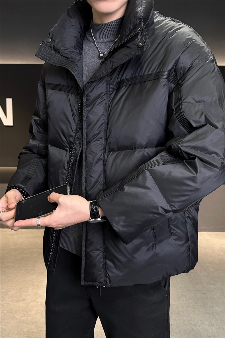 冬季男士新品微阔面包服大码羽绒服【标50】,男装羽绒服,星座414（原B263）