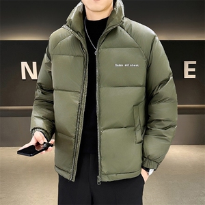 高品质立领拼接羽绒服男士冬季新款潮流帅气轻薄外套高品质男装图片