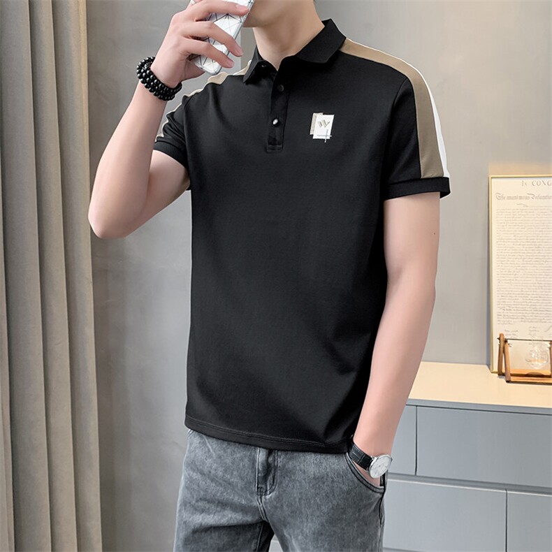 夏季短袖男刺绣POLO衫T恤时尚休闲半袖上衣YD3301-P38,男装Polo衫,星座310B-3
