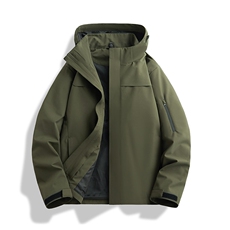 新款男女高品质户外登山服青少年学生冲锋衣夹克外套HS6606，男装夹克，星座1206（原A206）