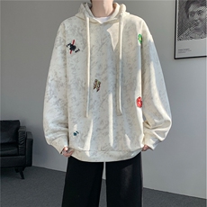 WY10203-特P45加绒特P50美式重磅刺绣贴标连帽卫衣大码上衣男，男装卫衣，电商A059