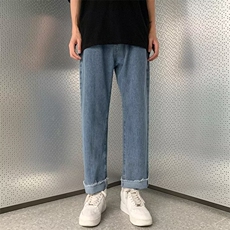 男时尚都市春季气质简约新款长裤牛仔裤日系日常N727P43，男装牛仔裤，星座1116-2