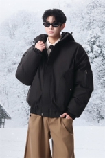 棉服男冬季新款港风宽松连帽加厚棉衣MF9006-P90，男装棉衣，星座214-3