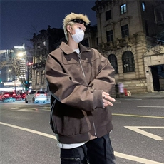 春季新款时尚做旧渐变PU皮外套W9309P78，男装夹克，星座1116-2