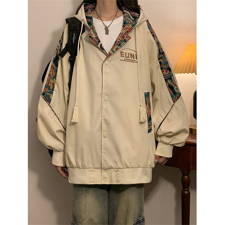 春秋季绣花外套男女同款新款美式夹克XZ102B-1-JK2521P85，男装夹克，星座102B-1