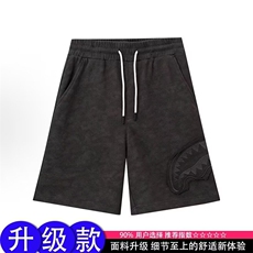 夏季新款美式短裤男潮牌薄款设计感小众宽松大码运动休闲五分裤子，男装牛仔裤，四季星座505