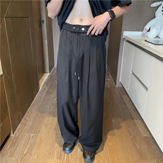 抖音品质夏季新款潮流薄款冰丝宽松休闲裤B315-K24163-特p30控58，男装休闲裤，电商B315